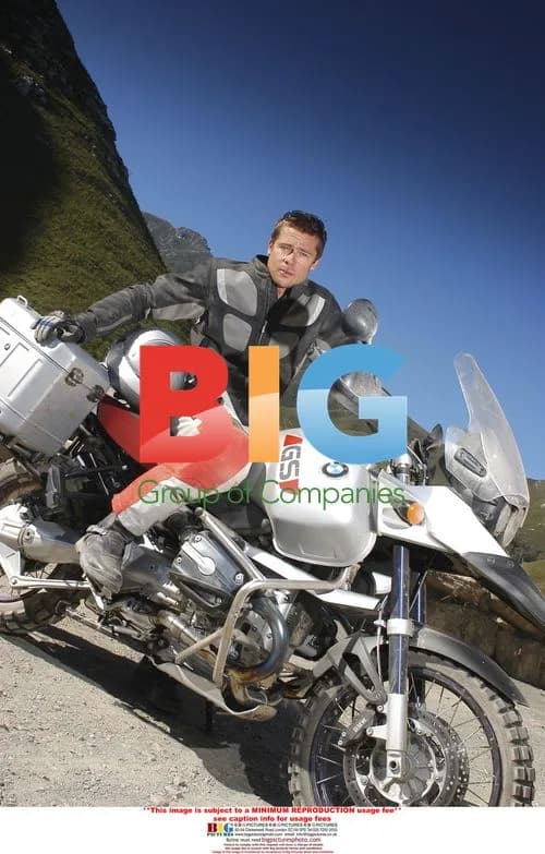 Brad Pitt on BMW Motorcycle in Cape Town