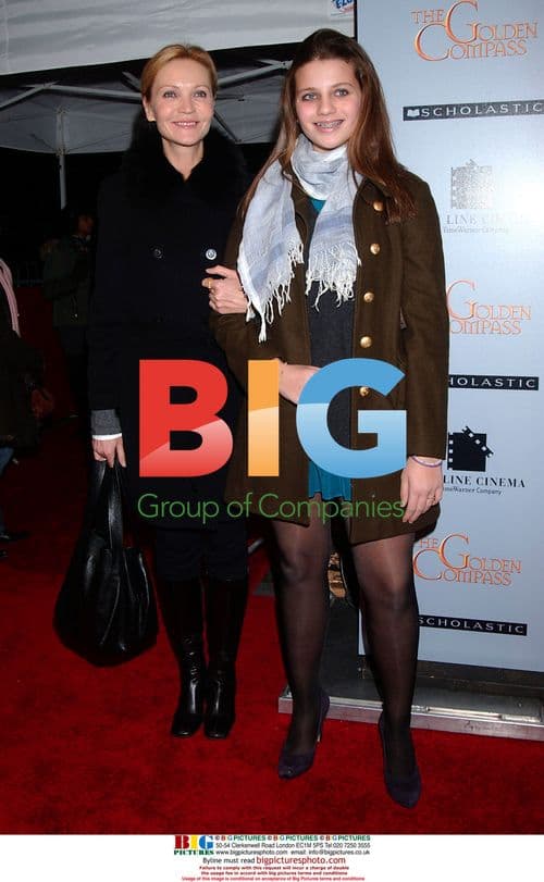 Joan Allen and Sadie Friedman at 'The Golden Compass' premiere