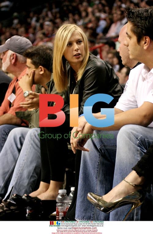 Maria Sharapova Watches Miami Heat Game