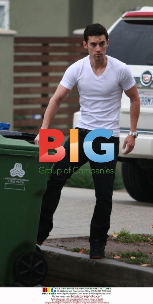 Milo Ventimiglia Takes Out Trash