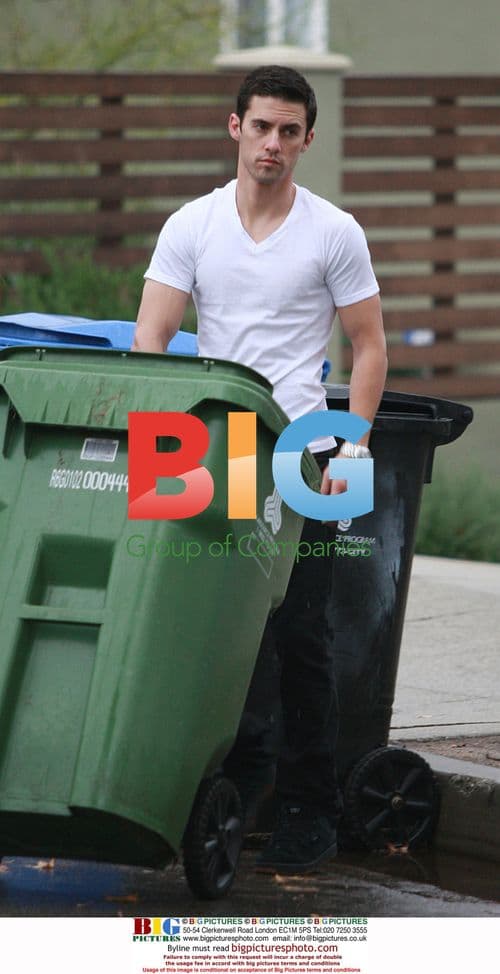 Milo Ventimiglia Takes Out Trash