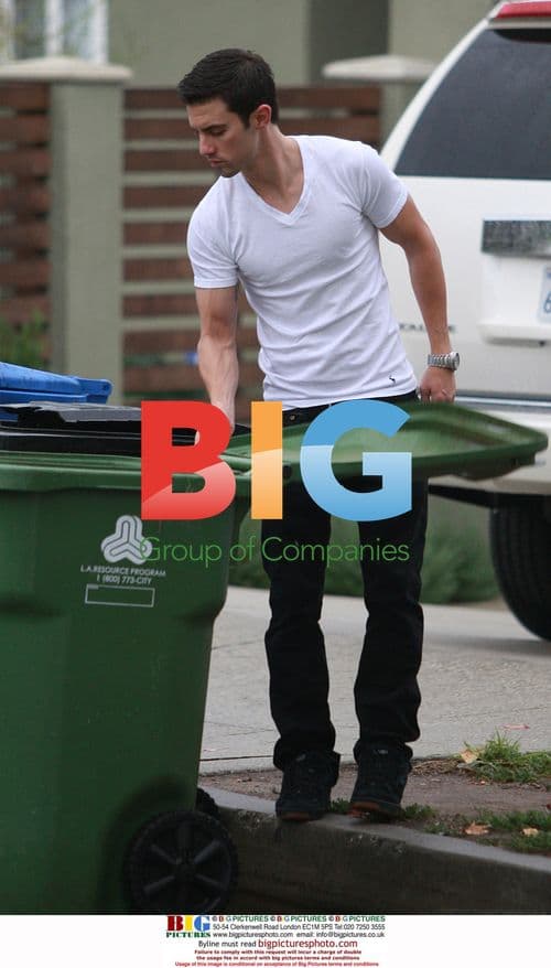 Milo Ventimiglia Takes Out Trash