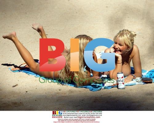 Models Anna Taverner and Michelle Marsh in South of France