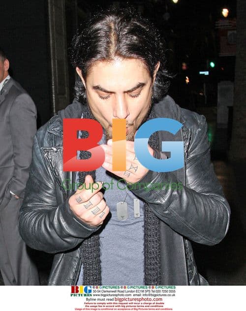 Dave Navarro dines at Katsuya after "Movies Rock" event