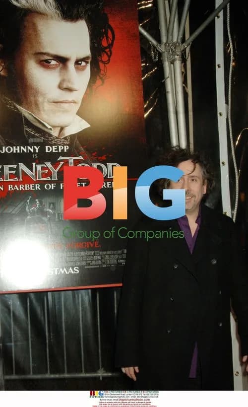 Tim Burton at "Sweeney Todd" Premiere