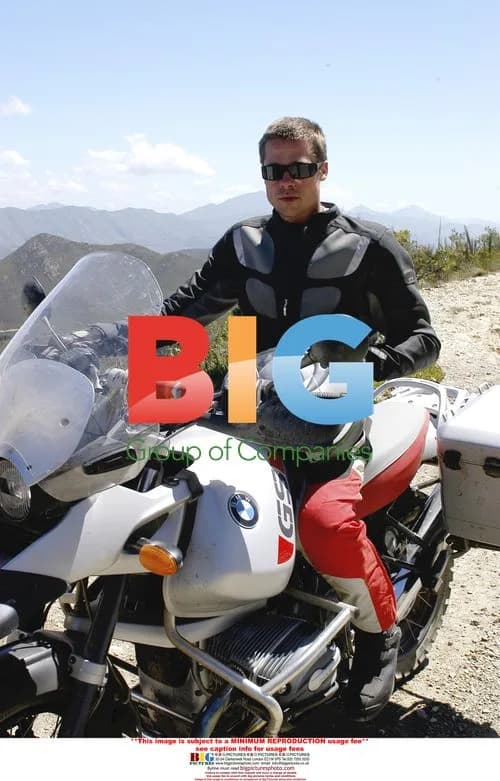 Brad Pitt Tries BMW Motorcycle in Cape Town