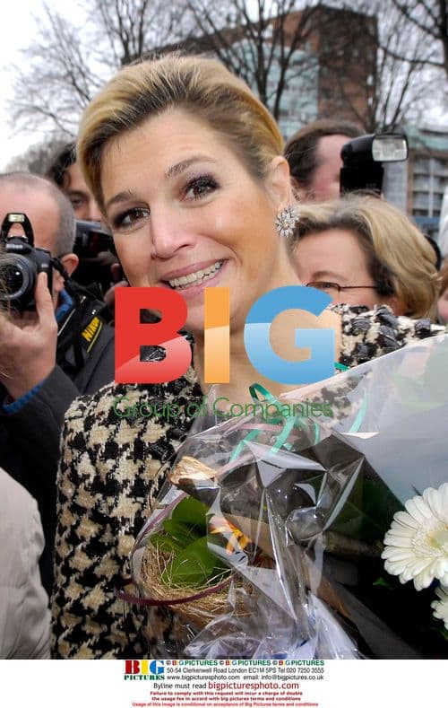 Princesses Maxima and Mathilde at Art Exhibition