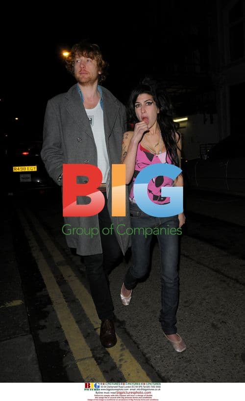 Amy Winehouse out in Soho, London