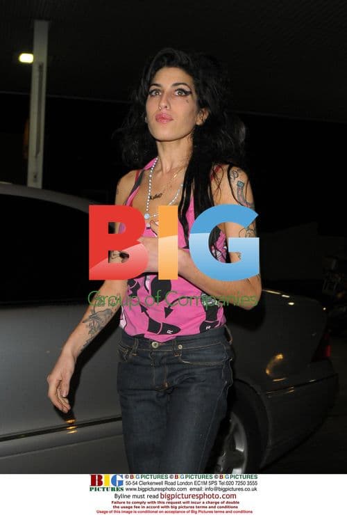 Amy Winehouse out in Soho, London
