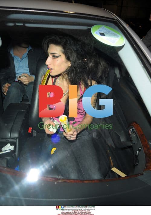 Amy Winehouse out in Soho, London