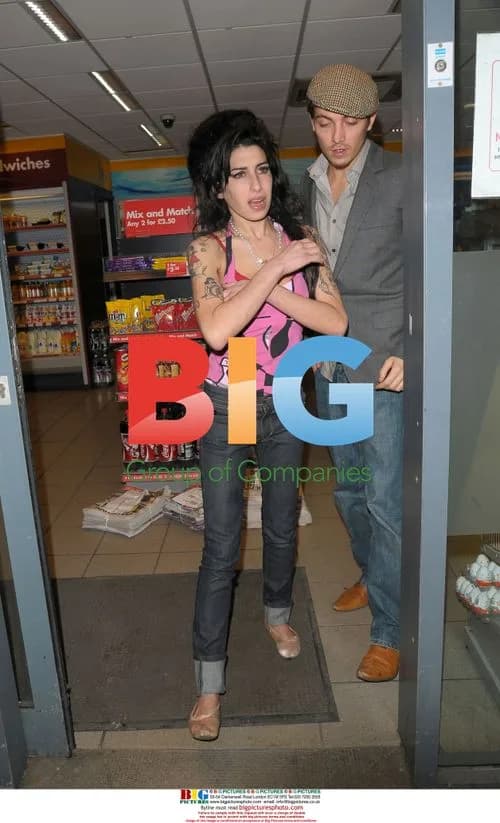 Amy Winehouse out in Soho
