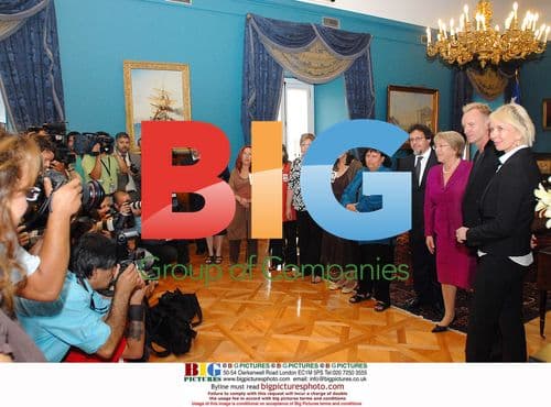 Sting and Trudie Styler meet Chile's President