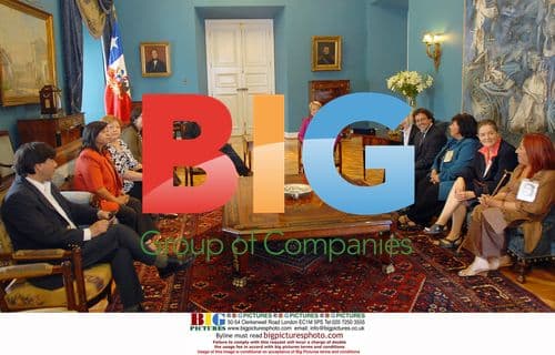 Sting and Trudie Styler Meet Chile's President