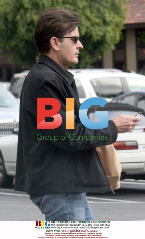 Charlie Sheen Grabs Lunch To Go