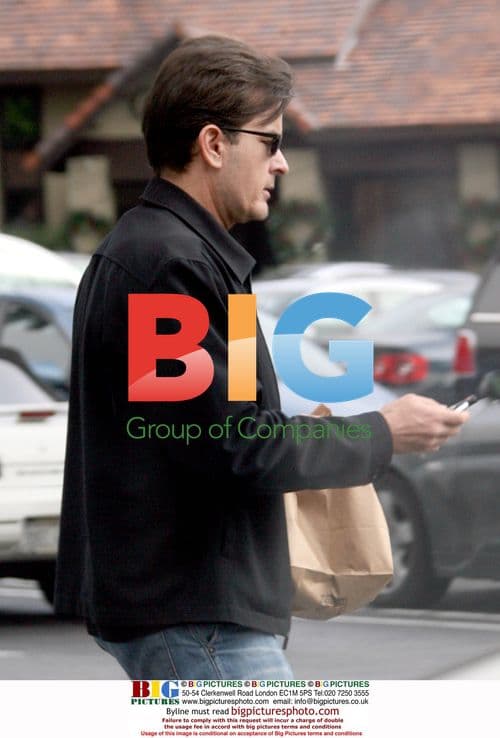 Charlie Sheen gets lunch in Beverly Hills