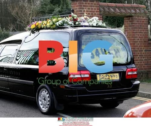 Kelly Brook attends father's funeral