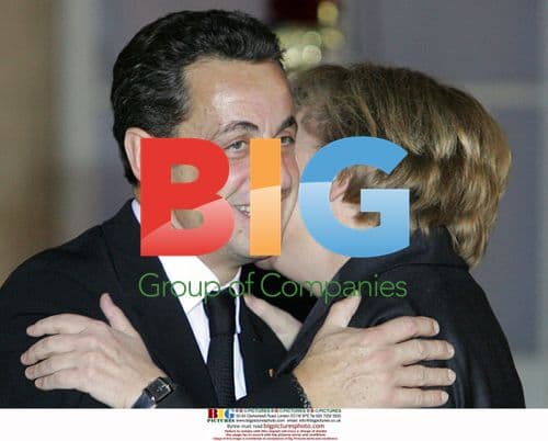 Sarkozy and Merkel Tour Courbet Exhibit