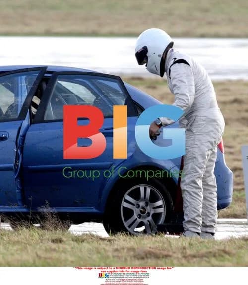 Keith Allen on Top Gear as 'The Stig'