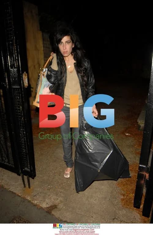 Troubled Amy Winehouse leaving home with belongings