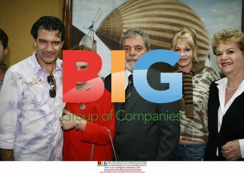 Antonio Banderas & Melanie Griffith Meet Brazil's President