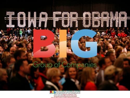 Obama and Oprah at Iowa Rally