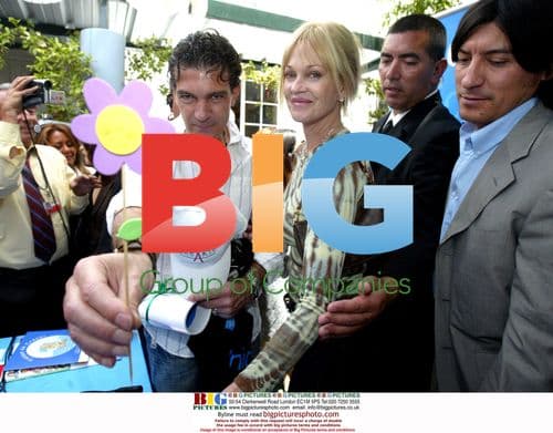 Antonio Banderas and Melanie Griffith at UNICEF event