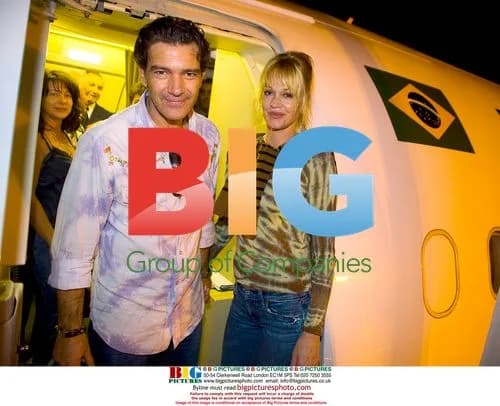Antonio Banderas and Melanie Griffith visit Brazil
