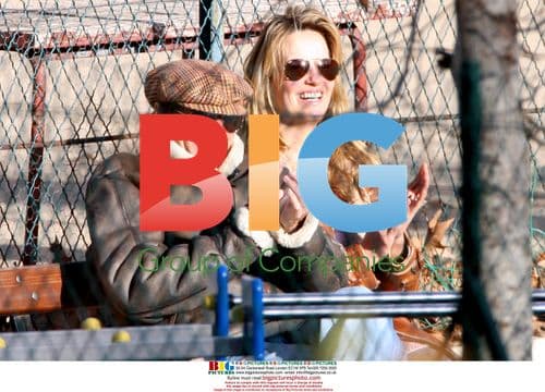 Rod Stewart and family at park in France