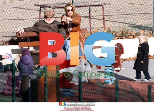 Rod Stewart and Penny Lancaster with son Alistair