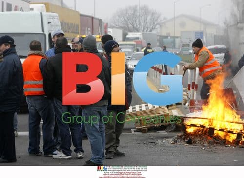 UK & Ireland Truckers Strike