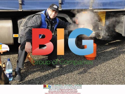 Truck Drivers Strike in Rome