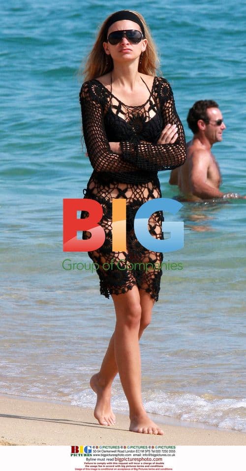 Marion Lanz Duret on Medano Beach in Cabo