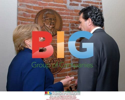 Antonio Banderas and Melanie Griffith Meet Chile's President