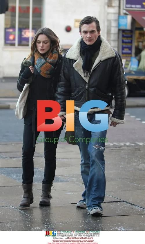 Keira Knightley and Rupert Friend on Winter Stroll