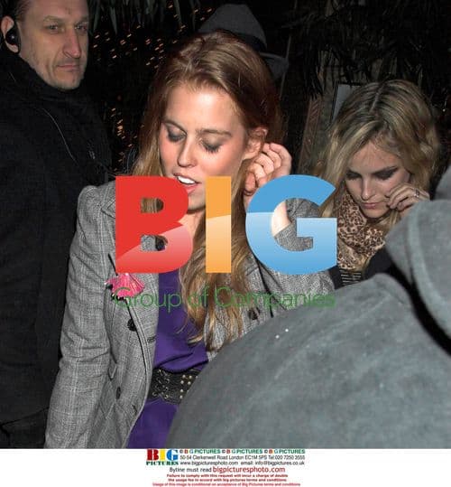 Princess Beatrice and Riley Keough out at Mahiki Club