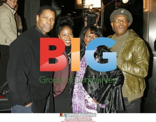 Denzel Washington and Samuel Jackson at 'The Great Debaters' Premiere