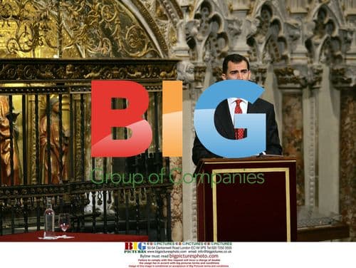 Princes of Asturias giving gold medals in Toledo