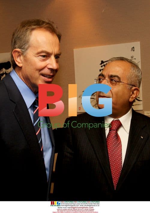 Tony Blair at Middle East peace talks