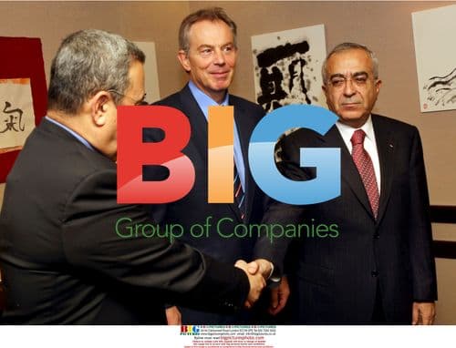 Tony Blair at Israel-Palestine peace talks