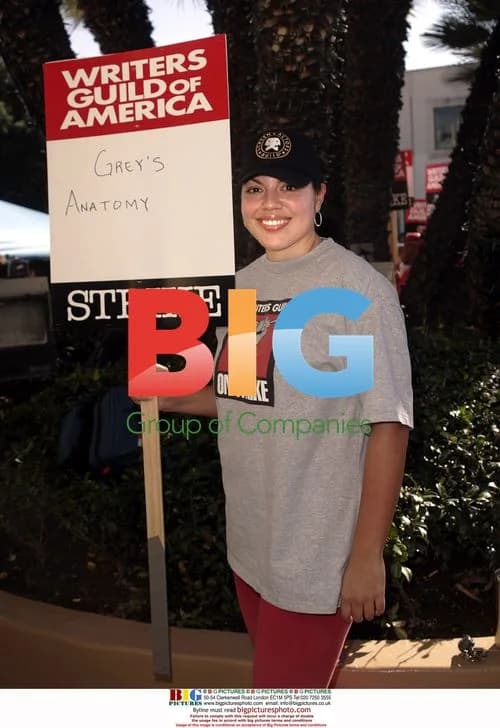 Sara Ramirez at Paramount Studios Writers Strike Protest