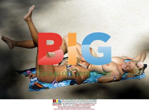 Models Anna Taverner and Michelle Marsh in South of France