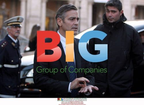 Clooney and Cheadle Discuss Darfur in Rome