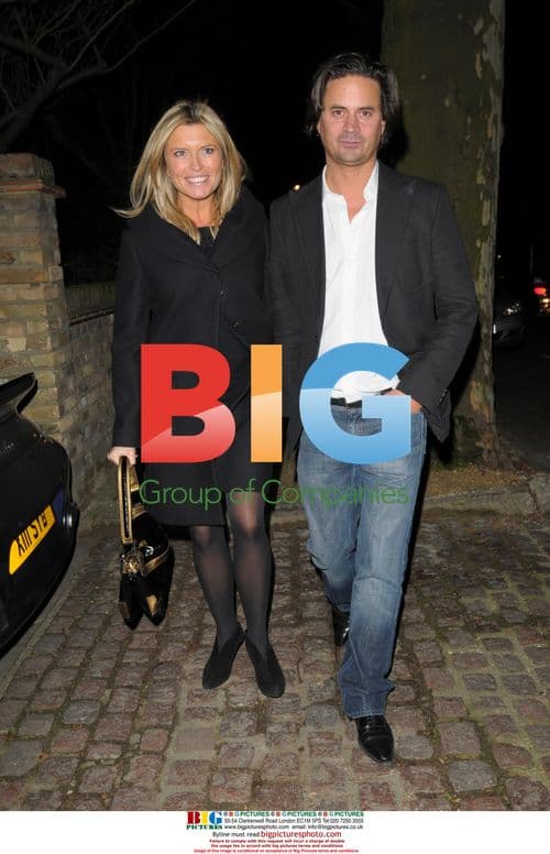 Tina Hobley at Matthew Freud's Christmas Party