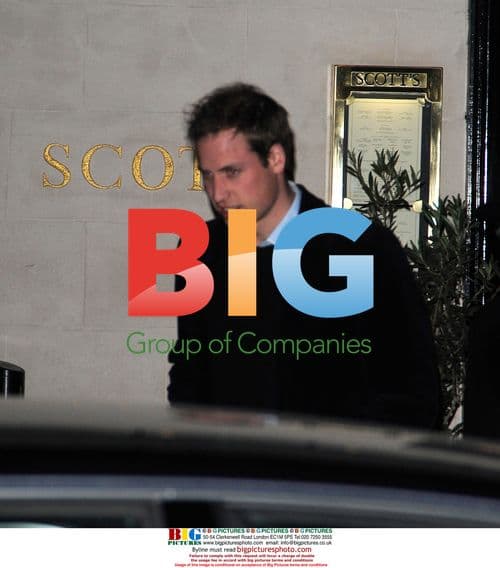 Prince William and Camilla at Scotts Restaurant