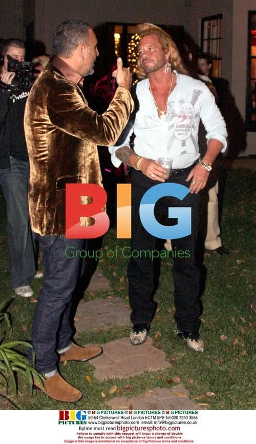Stallone, Dog Chapman, and Audigier at Fashion Show