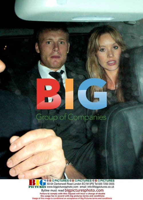 Andrew and partner leaving the Ivy in London