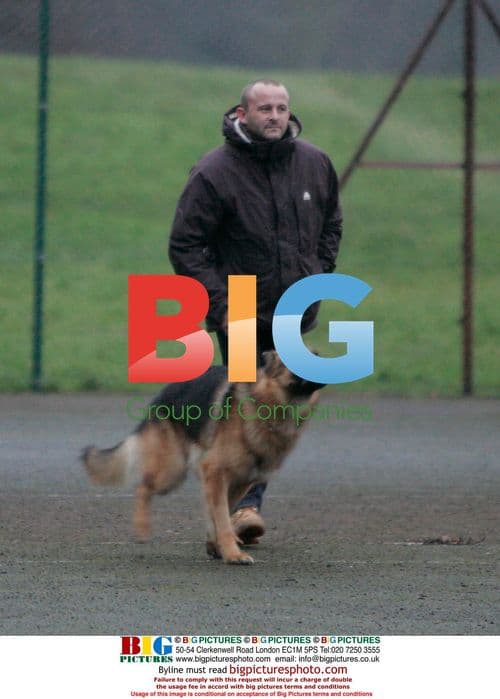 Kerry Katona and Mark Croft Train Dog