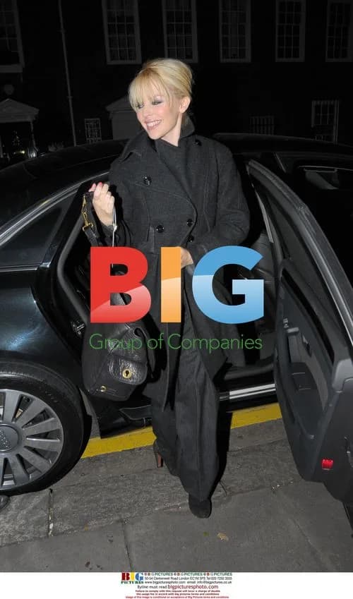 Kylie Minogue arrives home after X-Factor