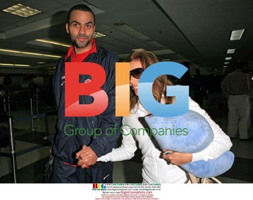 Eva Longoria and Tony Parker Depart LAX with Dog