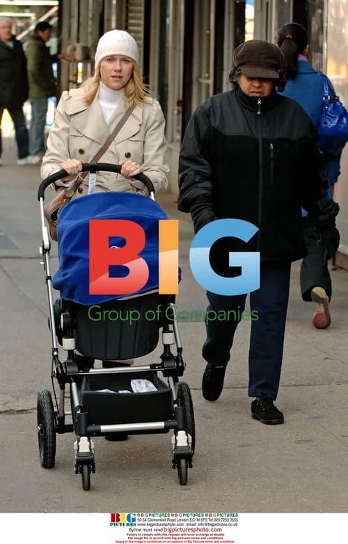 Naomi Watts shops with son and nanny